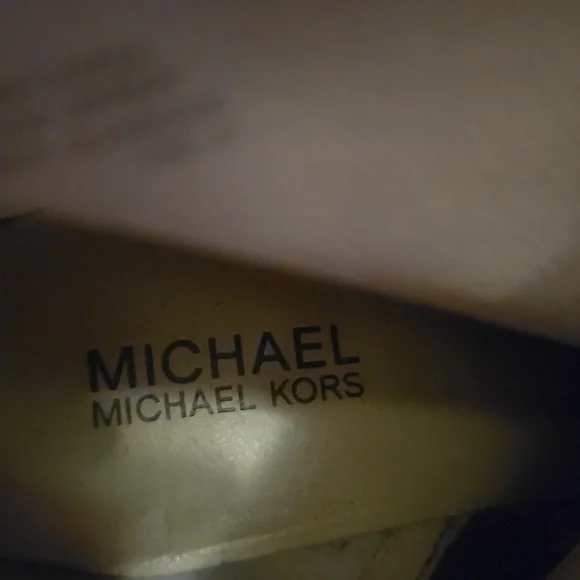 Michael Kors Black Leather Studded Platform Booties - Picture 2 of 6